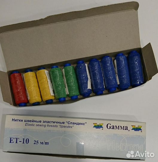 Нитки эластичные 25м Гамма