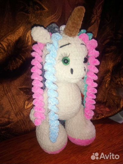 Плюшевая единорожка