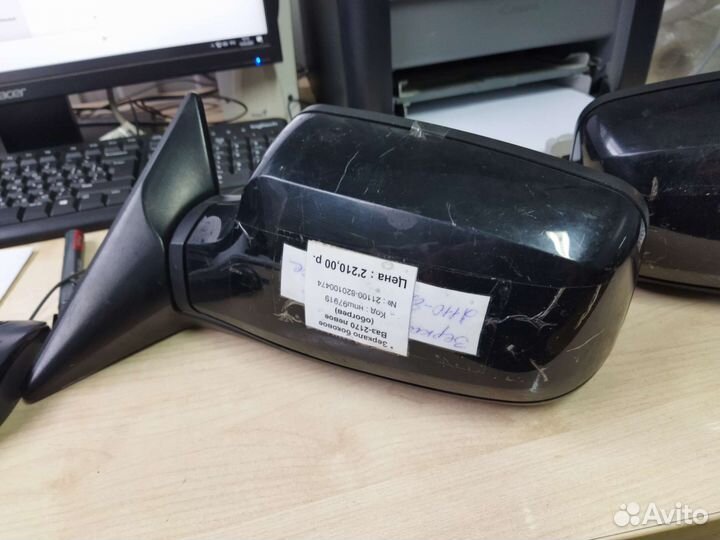Зеркало заднего вида Лада 2110 электрическое с под
