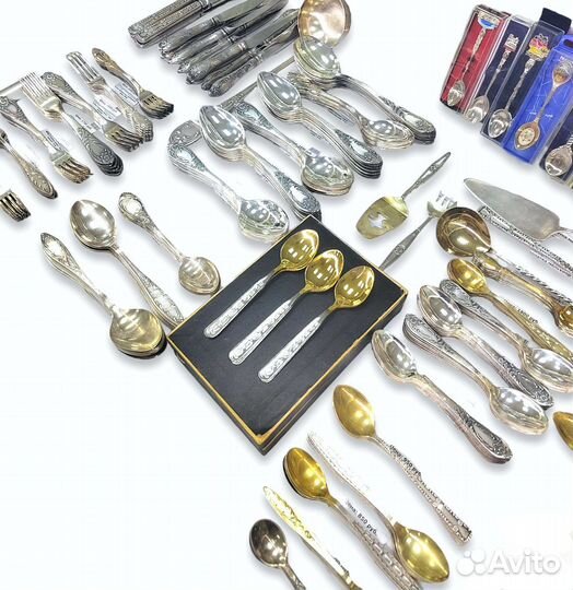 Мельхиор в ассортименте(Вилки, ложки, ножи)