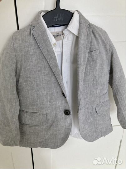 Пиджак, рубашка H&M, джинсы zara 92-98