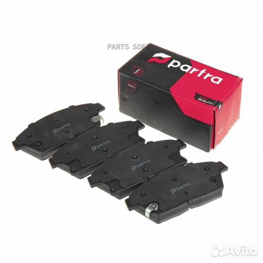 Partra BP6143 Колодки тормозные дисковые перед пра