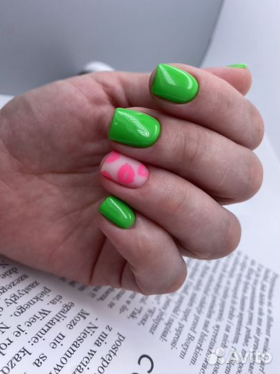 Наращивание ногтей, маникюр гель лак