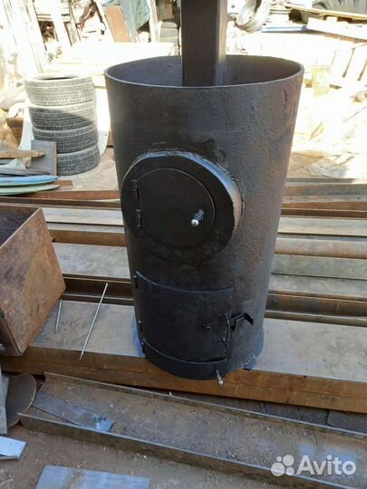 Печь для бани из 530 трубы