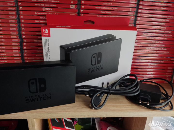 Док станция + зарядное устройство nintendo switch