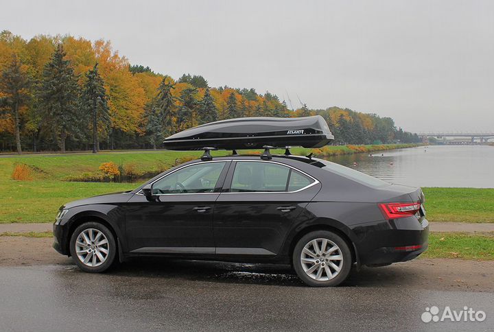 Бокс Diamond 500л 220*80*44см черный глянец