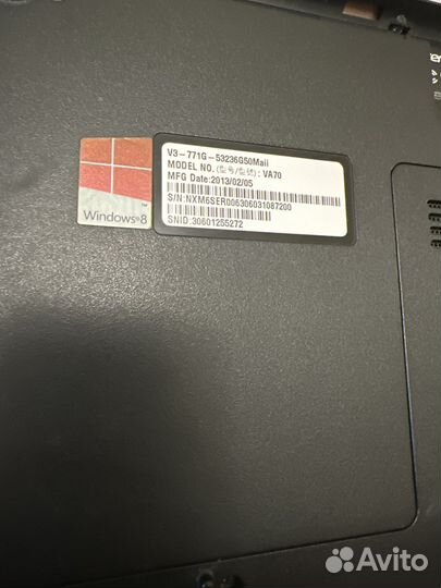 Acer aspire v3 771g