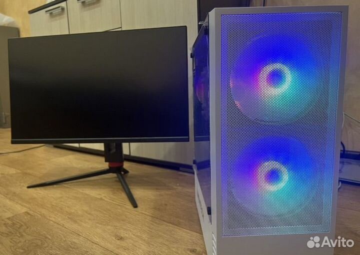 Мощный игровой пк с монитором
