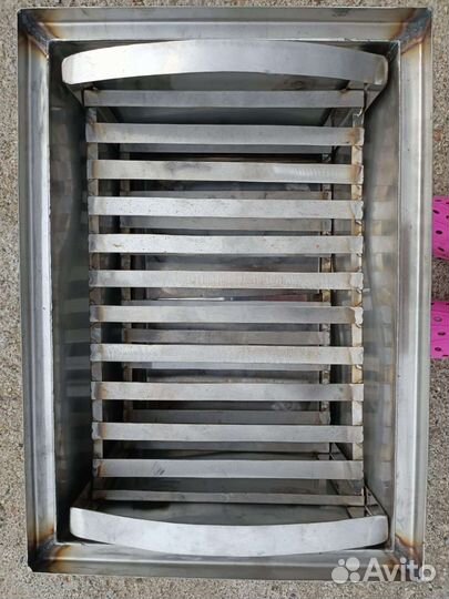 Коптильня горячего копчения из нержавейки Новая