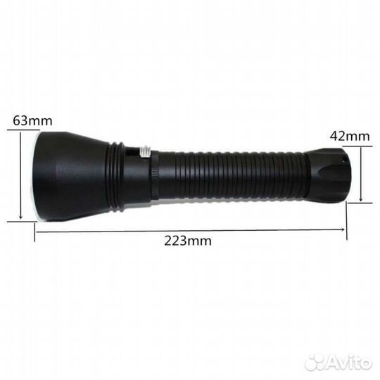 Фонарь для подводной охоты D170. (Жёлтый свет)