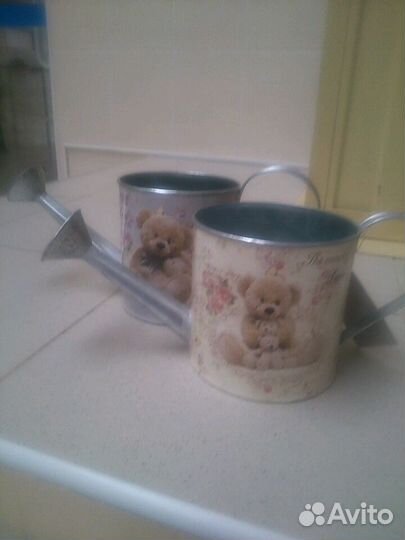 Лейка кашпо из металла