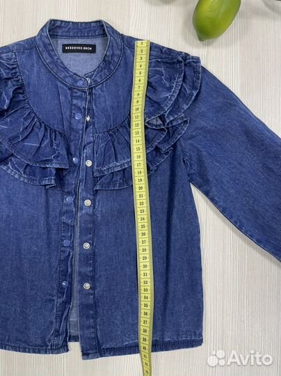 Рубашка джинсовая на девочку 104