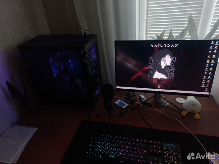 Игровой компьютер с монитором полный комплект