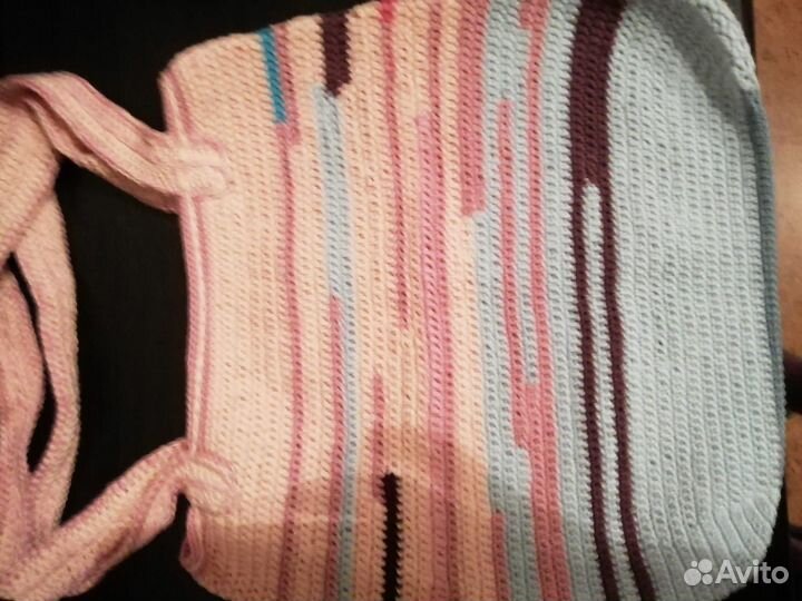 Сумка и сетка вязаная ручной работы