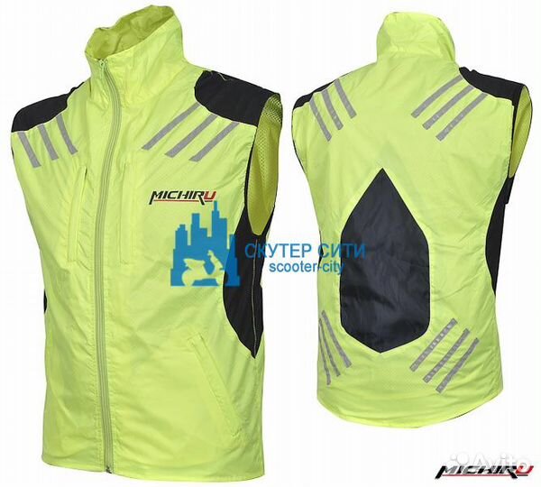 Куртка мотоциклетная (текстиль) Safety Vest Лимонн