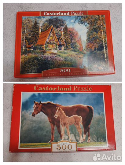 Пазл castorland 1000 и 500 деталей