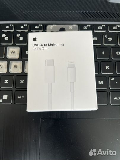 Кабель apple lightning usb c - lightning 2 метра