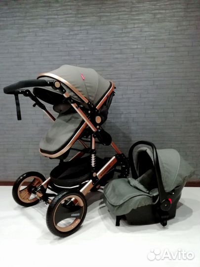 Коляска 3 в 1 состояни новой коляски