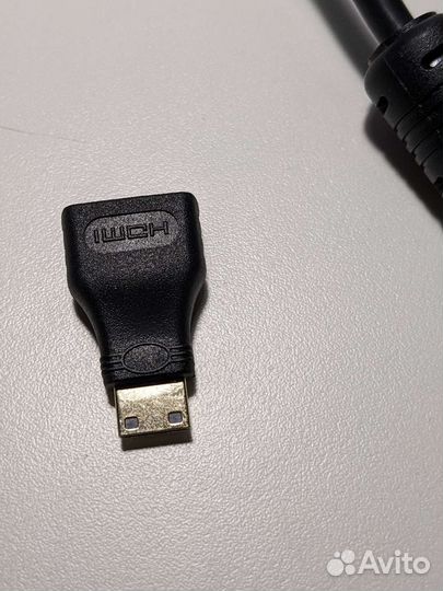 Кабель hdmi 10 метров + переходник mini hdmi-hdmi