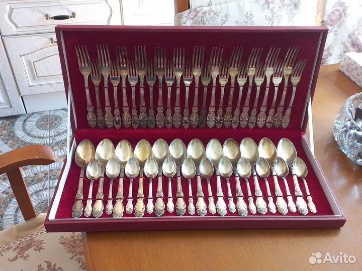 Набор столовых приборов СССР мельхиор