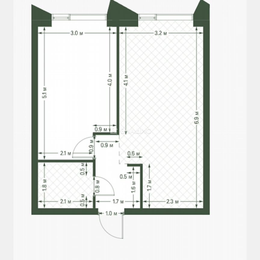 1-к. квартира, 42,7 м², 15/30 эт.