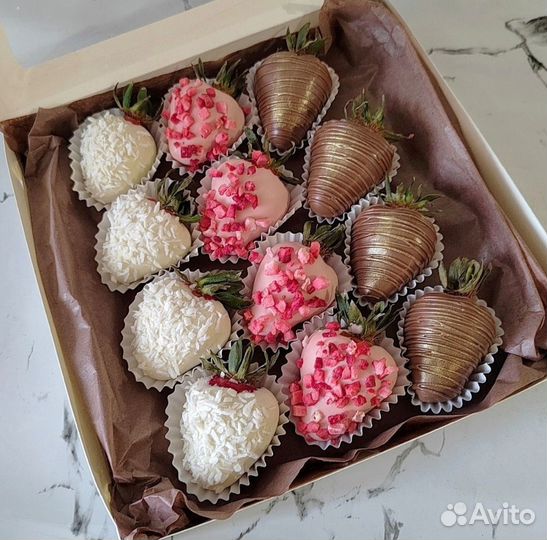 Подарочный набор клубника в шоколаде