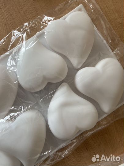 Формочки,Сердце, для мусовых пирожных