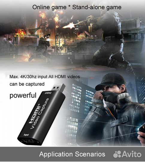 Карта видеозахвата 4K hdmi USB 2.0