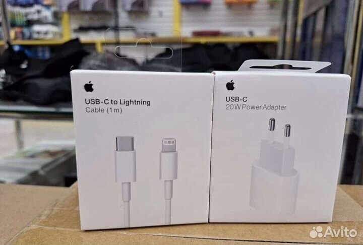 iPhone оригинал блок шнур комплект год гарантия