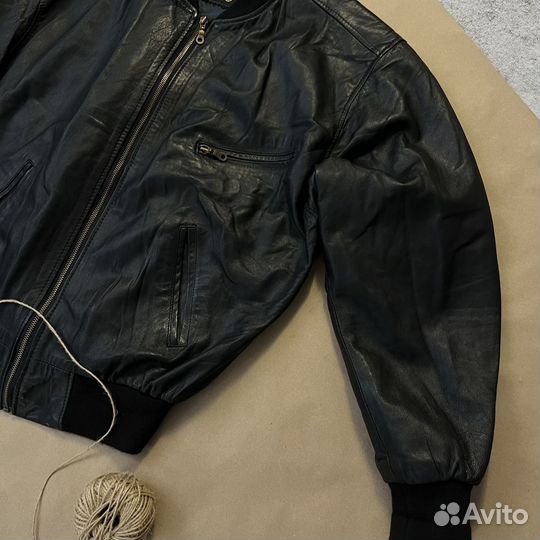 Vintage Pilot Leather Bomber Jacket Type Schott