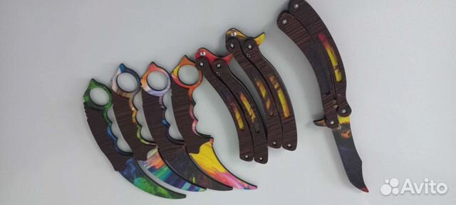 Деревянный нож бабочка