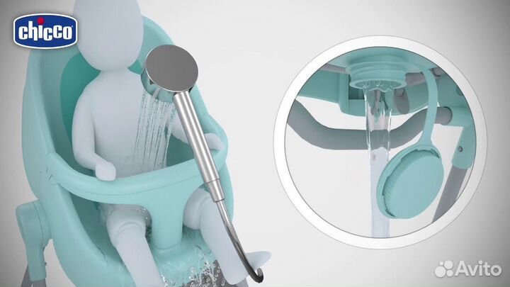 Стульчик для купания chicco bubble