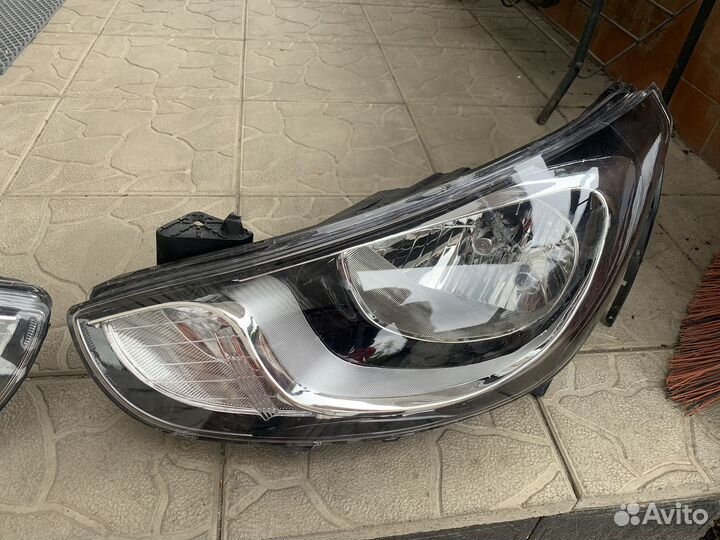 Фары на hyundai solaris 1