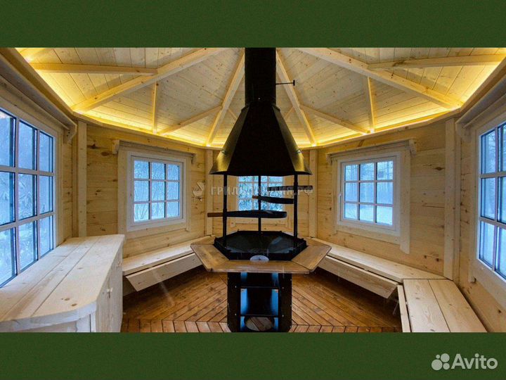 Беседка Гриль домик 9 м