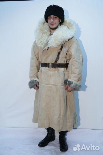 Полевой меховой овчинный полушубок Бекеша