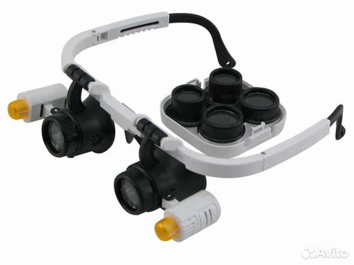 Бинокулярные очки с набором сменных линз