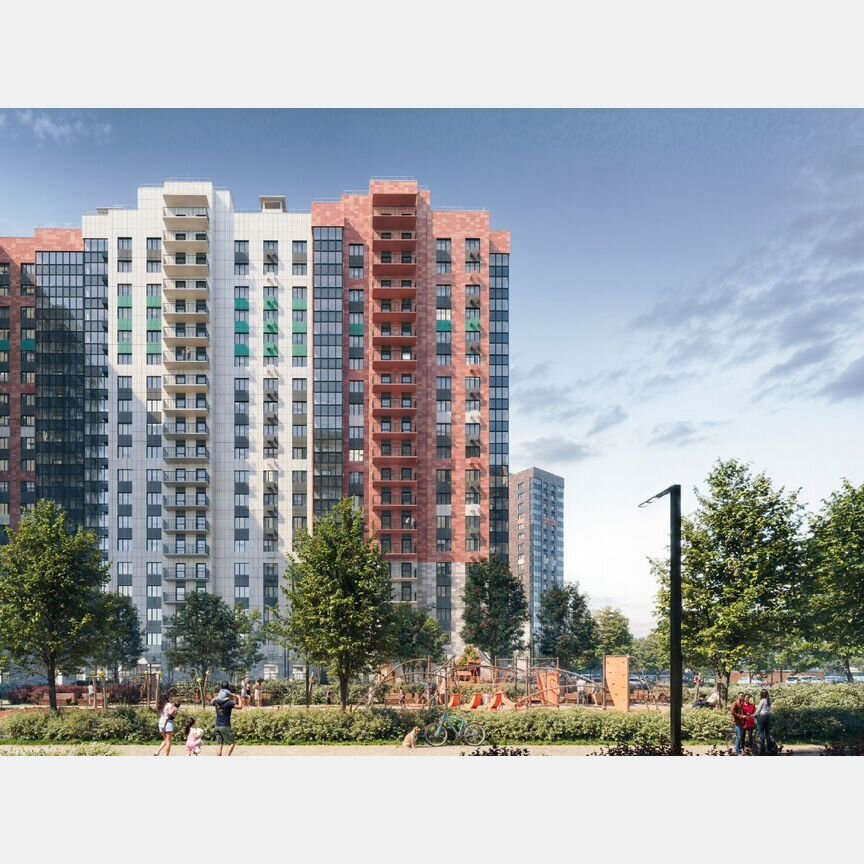 2-к. квартира, 60,9 м², 10/17 эт.