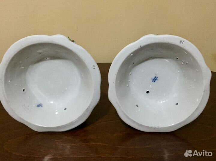 Парные подсвечники. 31см Цена за пару.Sitzendorf