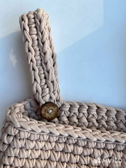 Корзина из трикотажной пряжи