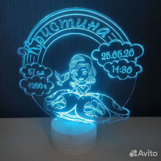 3D светильники, детские ночники