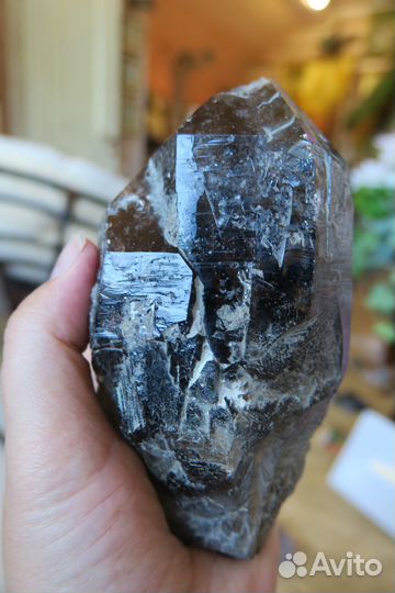Минерал дымчатый кварц кристалл большой
