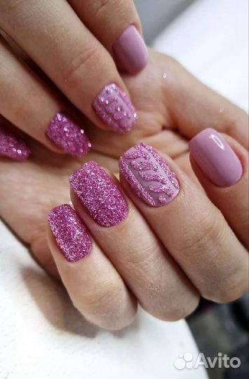 Комби маникюр, гель лак, экспресс педикюр