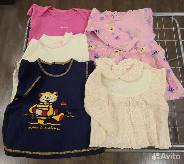 Вещи пакетом на девочку 9-12-24месяцев
