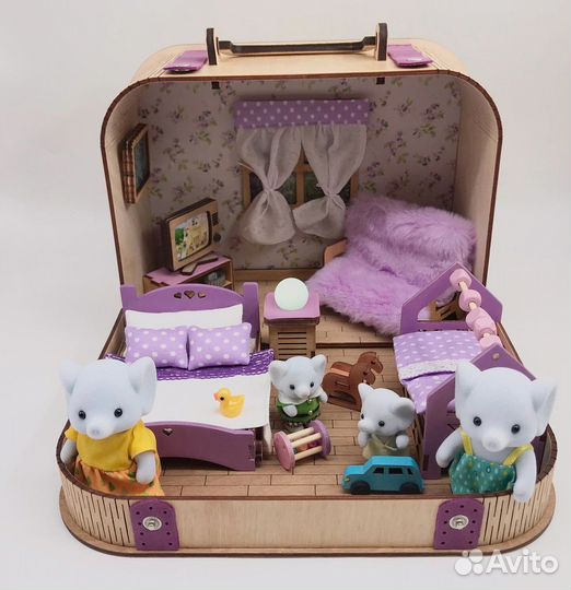 Кукольный домик чемодан «Лавандовое настроение»