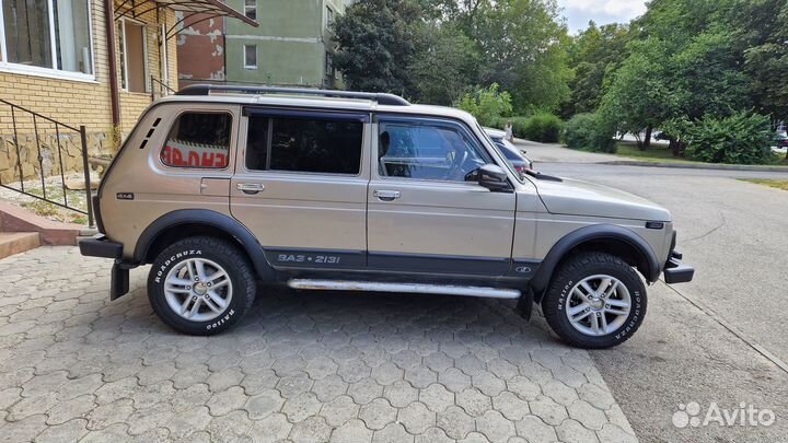 Рейлинги на крышу Нива 2131 длинная, черные