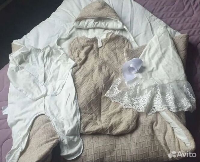 Конверт плед комплект на выписку