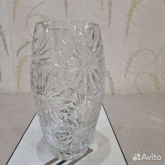 Ваза для цветов хрустальная СССР