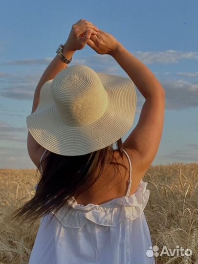 Шляпа соломенная женская