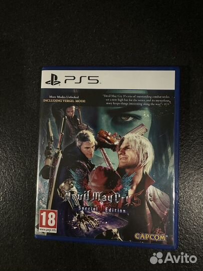 Devil may cry 5 диск для ps5