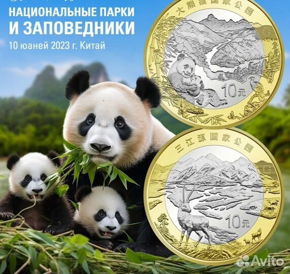 Китай 5 юаней- 2023 г